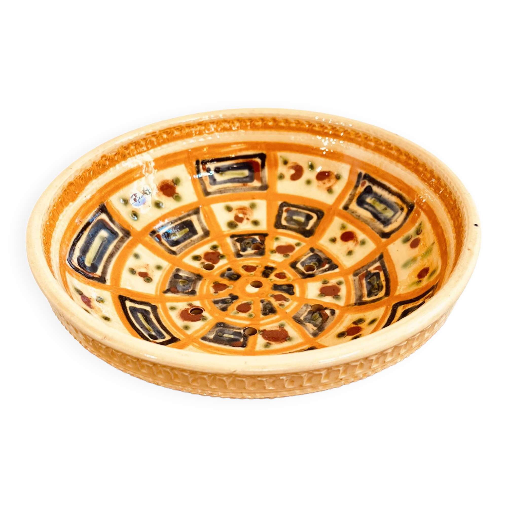 Draining dish on feet