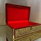 Large Syrian box with geometric decoration encrusted with mother-of-pearl