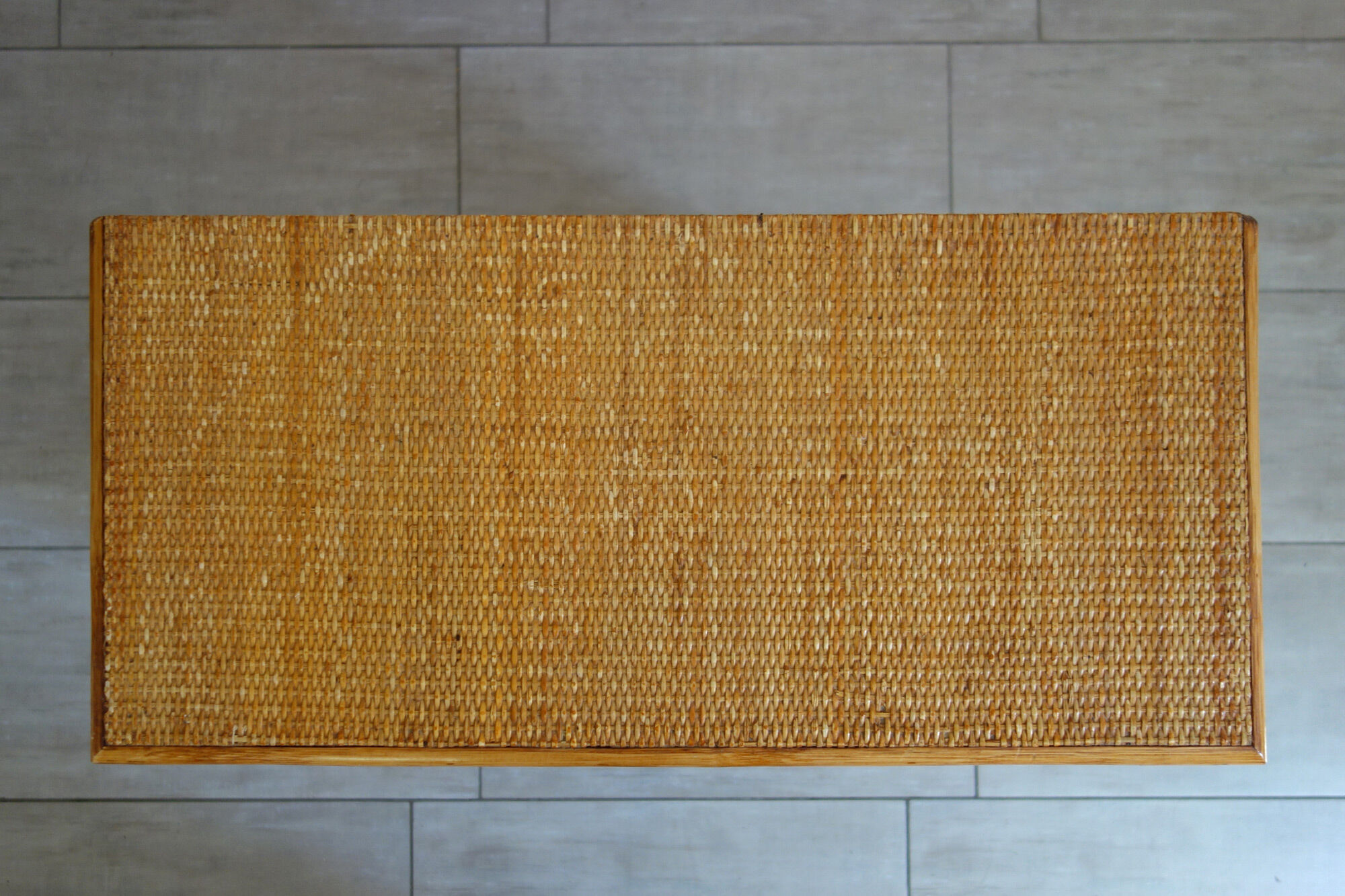 Buffet braided wicker and bamboo