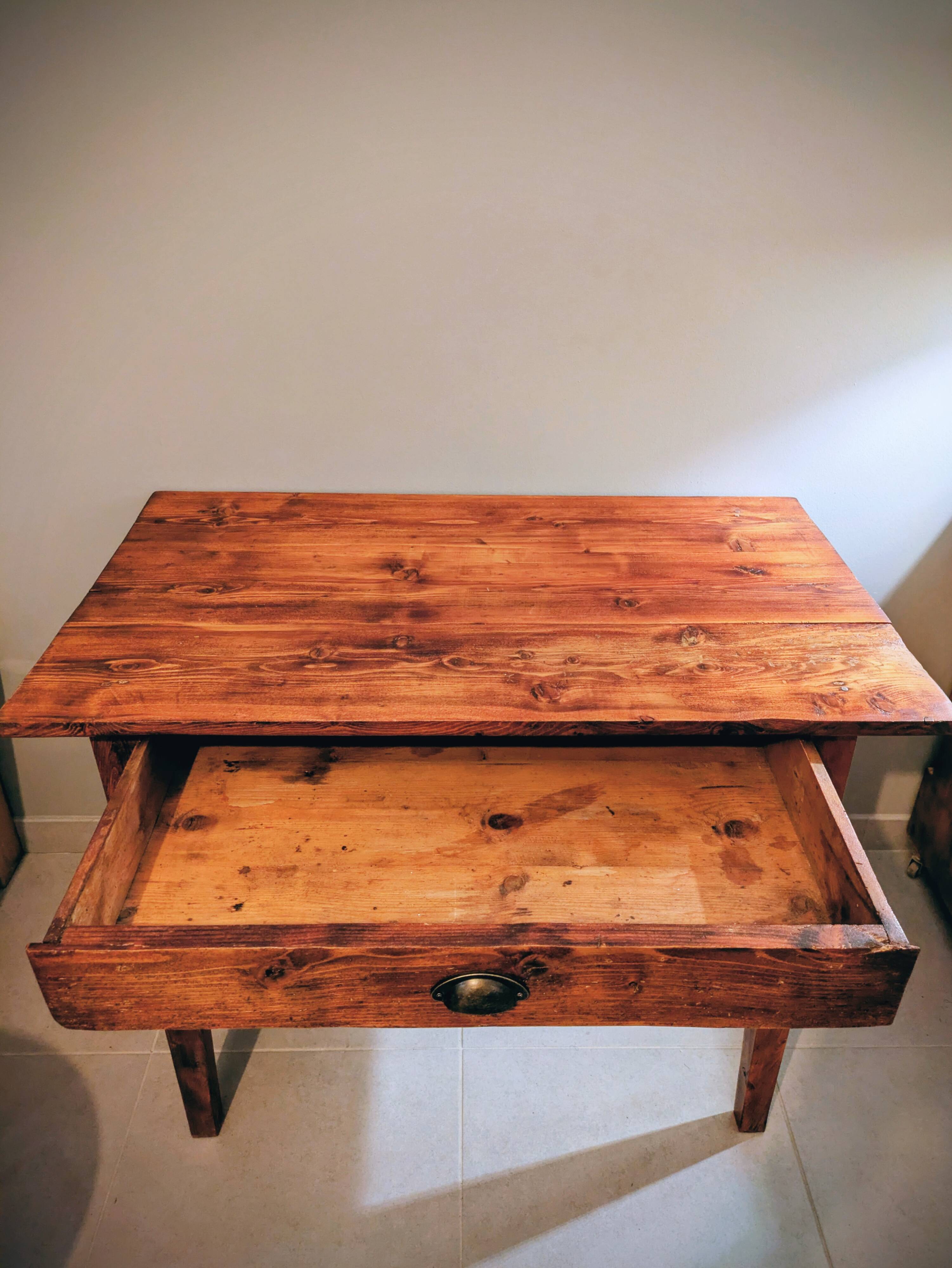 Restored wooden desk