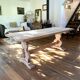 Antique solid wood farmhouse table