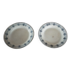 Lot de deux assiettes creuses Terre de fer Parmentier