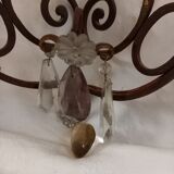 Pair of old sconces with candle holders and tassels