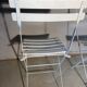 Salon de jardin pliant style bistrot – table et 3 chaises