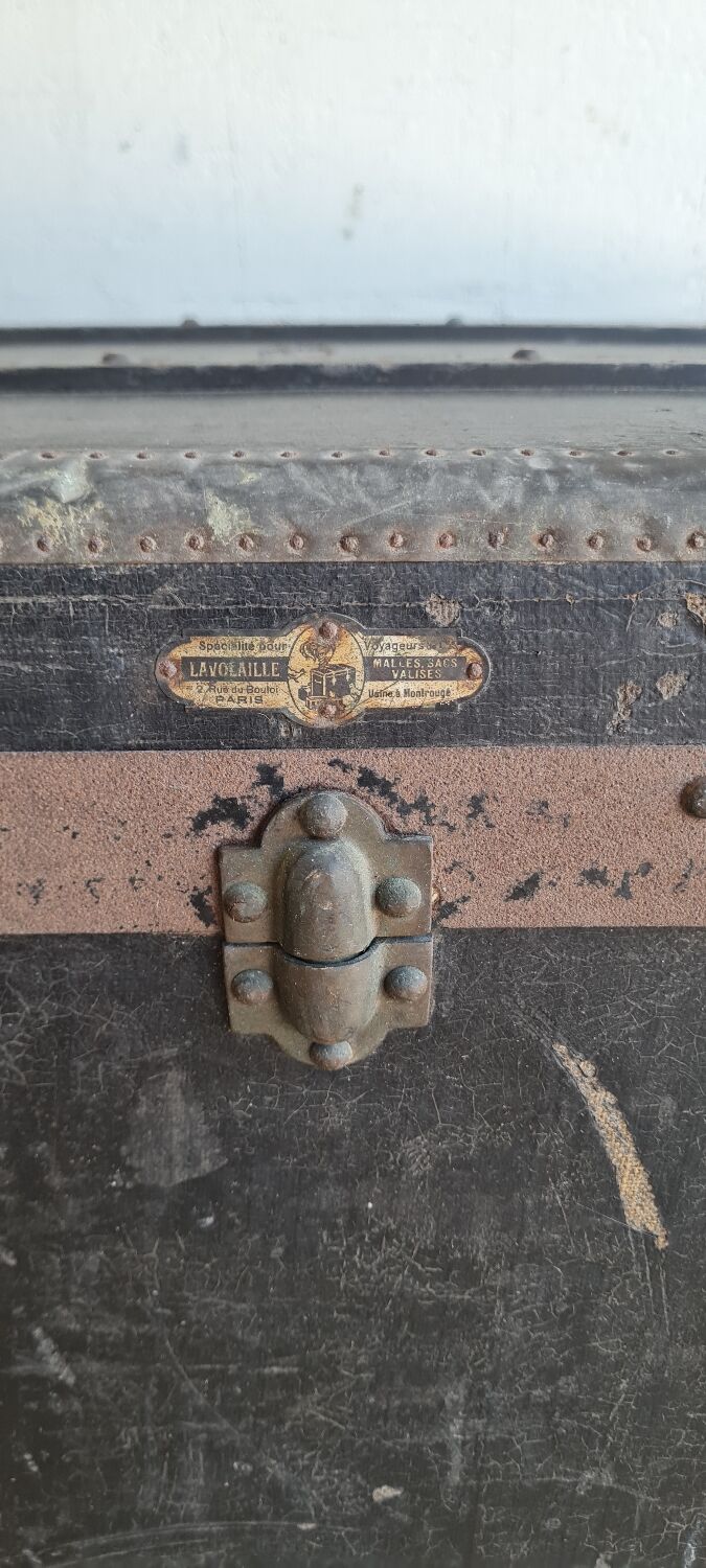 Old travel trunk