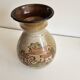 Ceramic vase with Village pattern signed by Jean Paulet - vintage