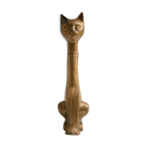 Figurine vintage, statue chat, chat laiton, statue laiton, figurine chat, laiton massif, décoration intérieur, home decor,brass cat figurine