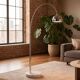 Vintage chrome arc lamp with marble base KARE