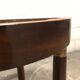 Side table tripod Empire style in solid mahogany and grey marble tray
