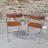 Set of Souvignet folding chairs