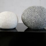 Pair of lamp "pebble". Resin. France, circa 1970