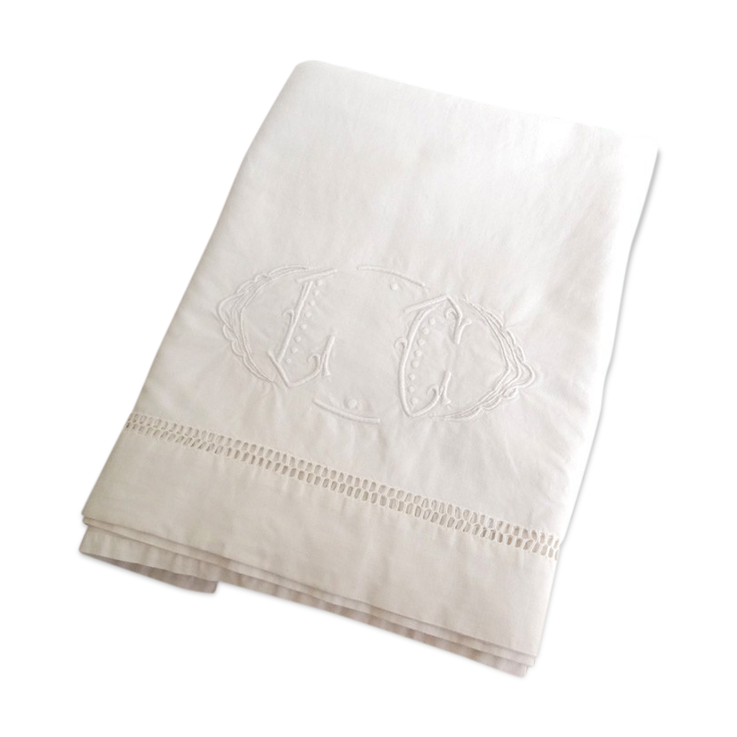 Sheet in metis monogrammed LC
