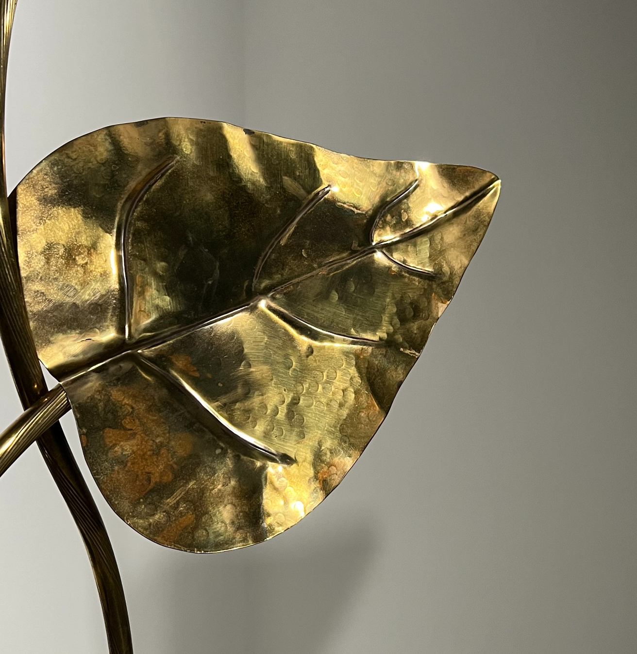 Lampadaire 3 feuilles, années 70