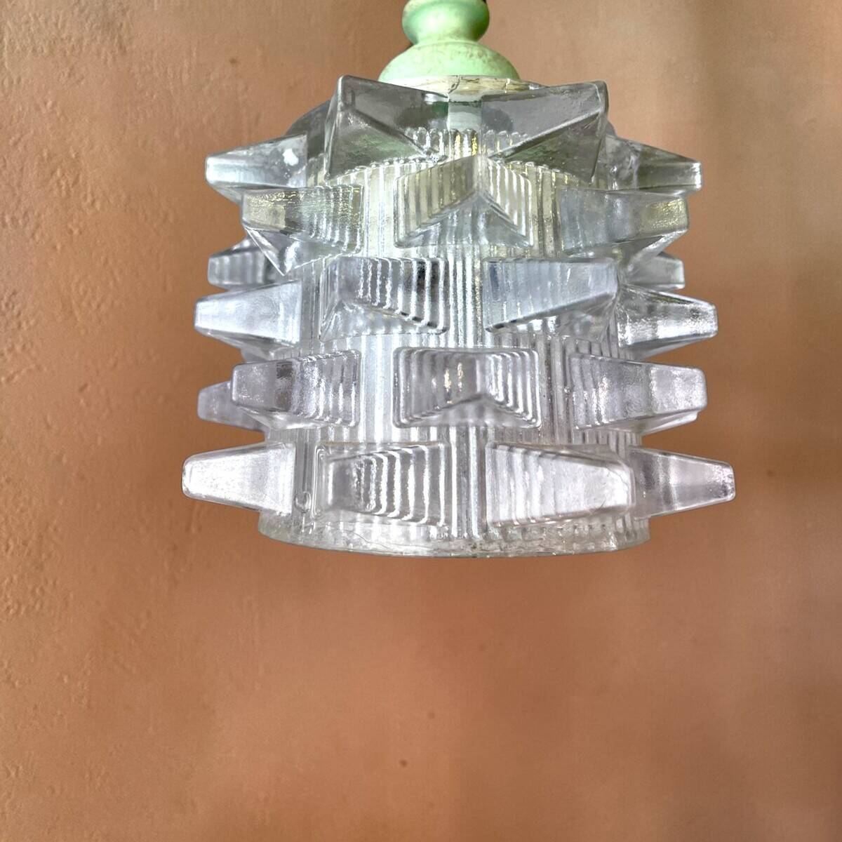 Small glass ceiling lamp for bedroom