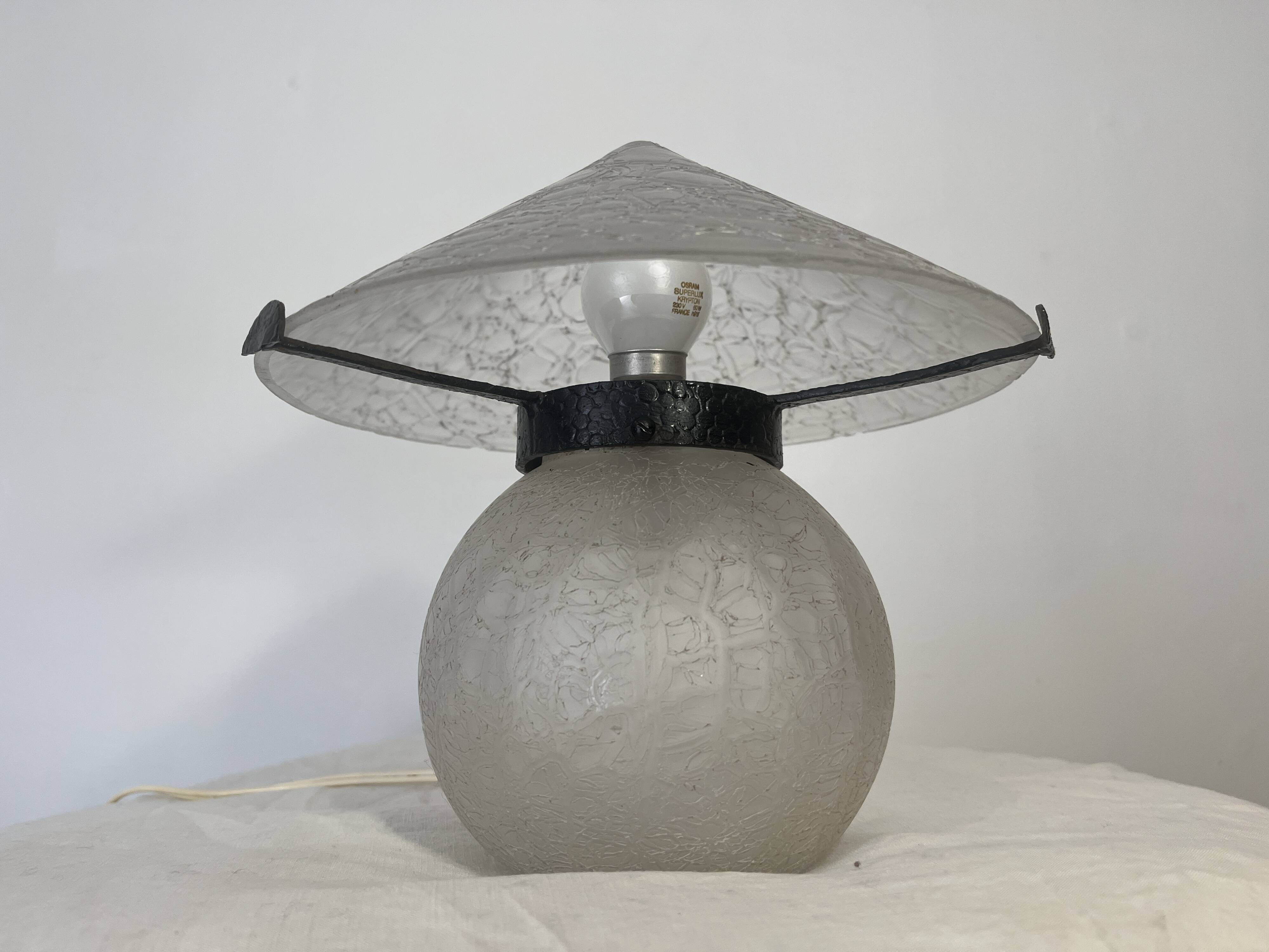 lampe champignon art déco