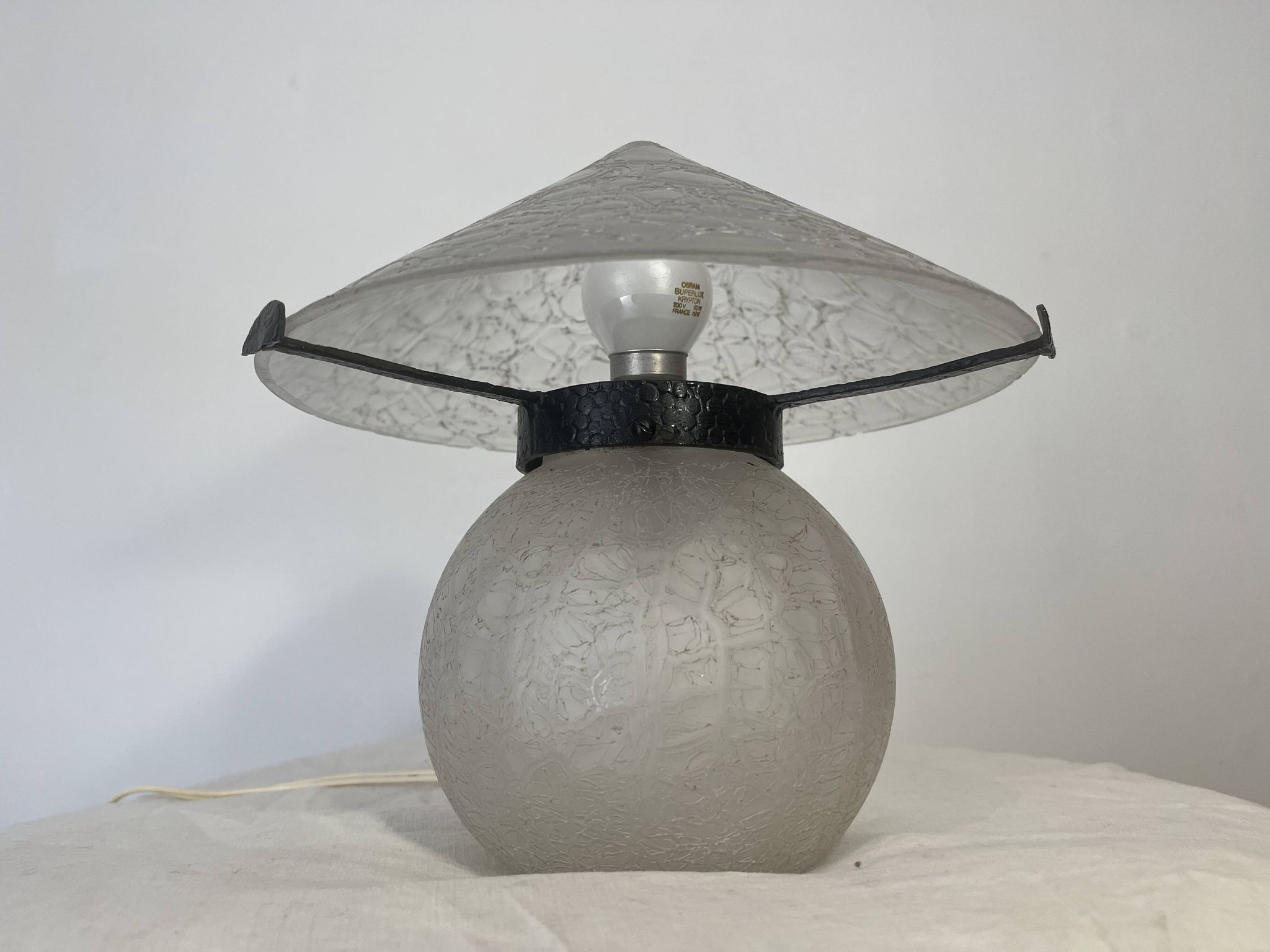 lampe champignon art déco