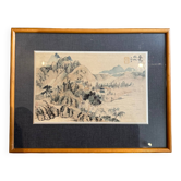 Painting of a lake landscape in China, 20th century