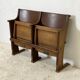 Banquette de cinéma en bois 1930