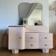 Commode coiffeuse rose