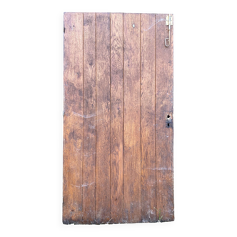 Old solid oak castle door