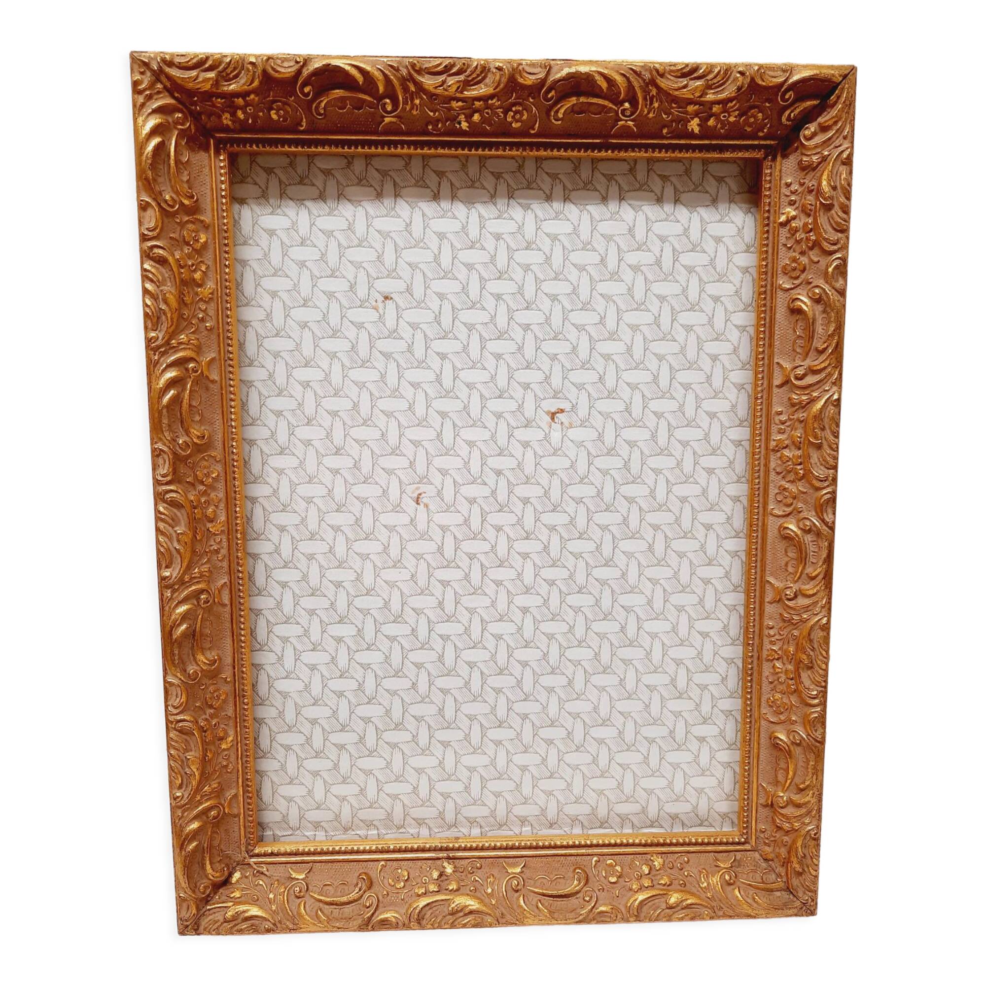 Gilded wood photo frame