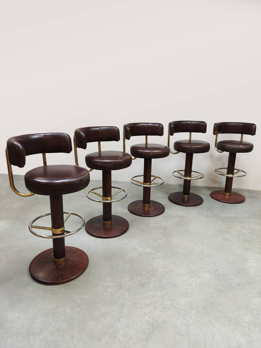 Vintage Swedish design bar stools Jupiter Borje Johanson 1960