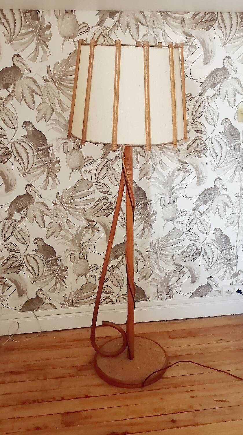 Rattan Floor Lamp