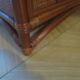 Vintage dressing table/chest - woven rattan - 5 drawers - mirror - 1960s/70s