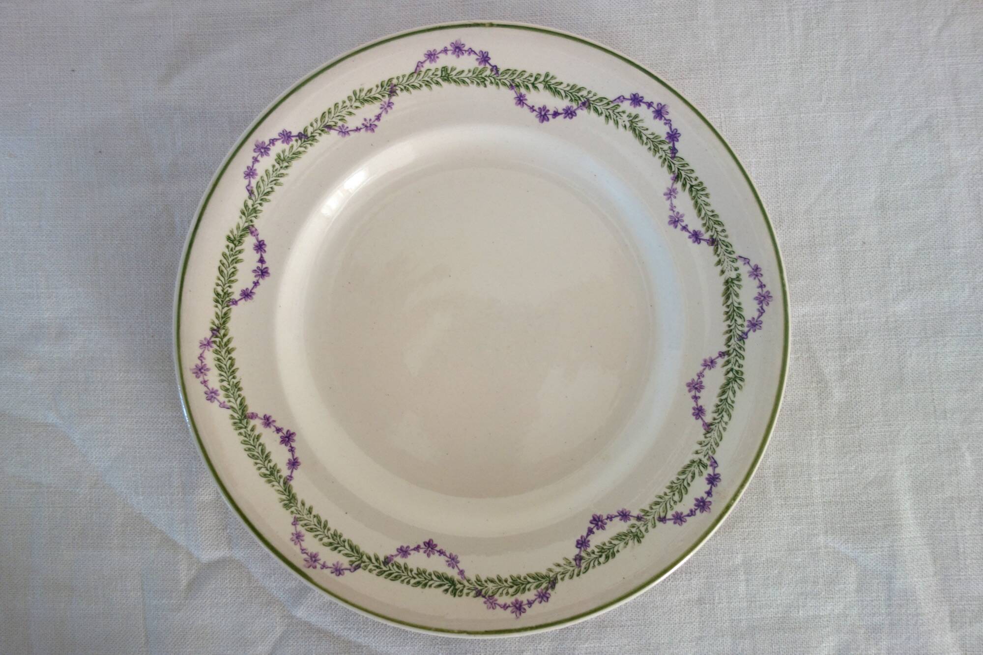 10 dessert plates Longwy model Loridan circa 1900