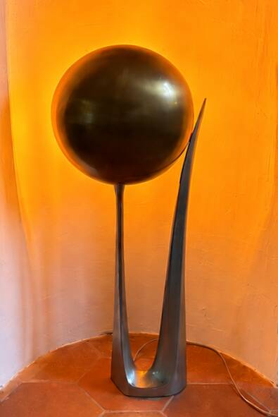 Rare "Moon" lamp – Jacques Charles for Maison Charles – circa 1970