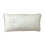 Coussin lin et coton linge ancien
