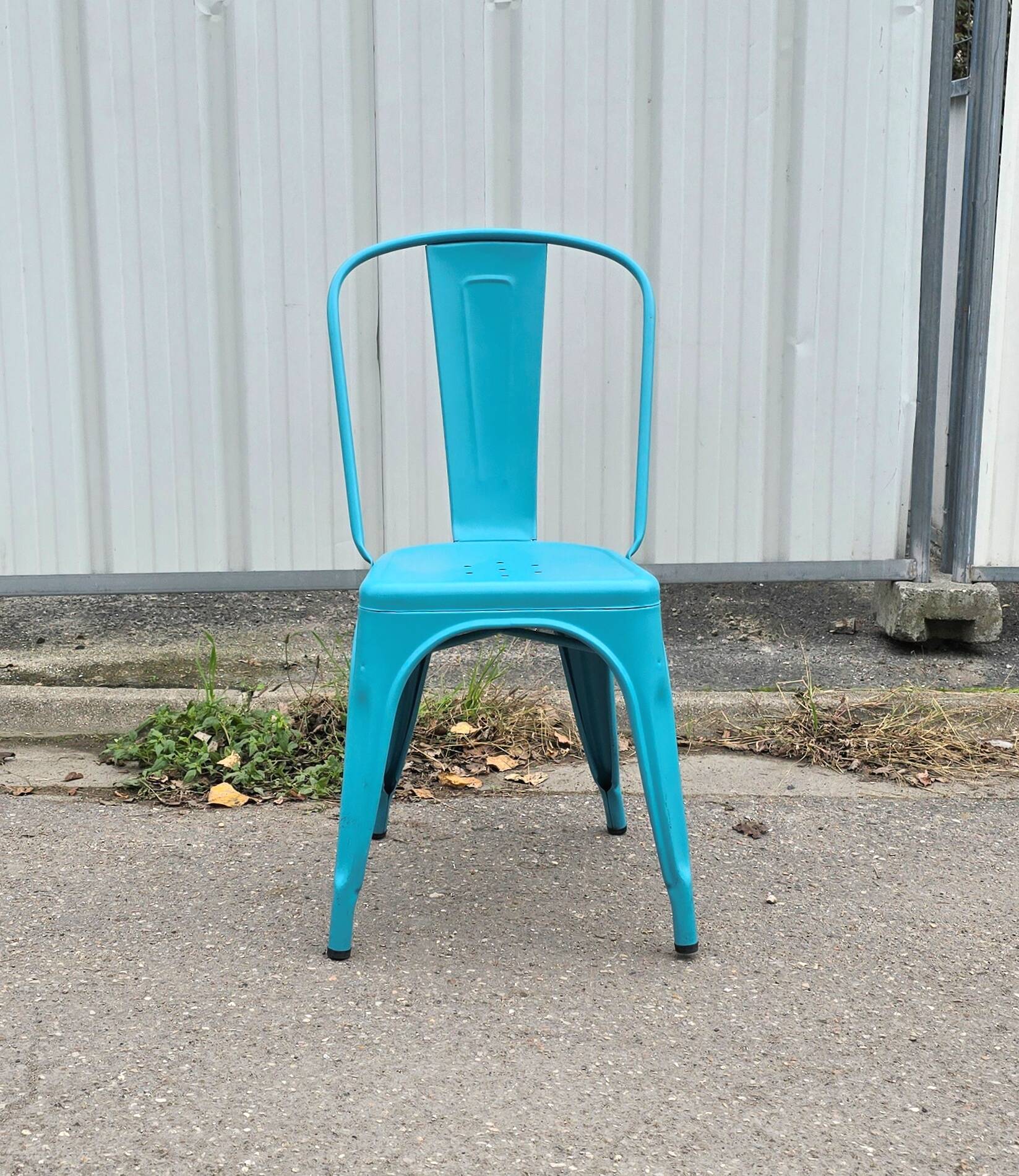 Set of 6 Tolix garden chairs