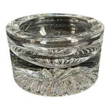 Daum crystal ashtray signed