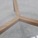 Table moderne en bois de cèdre et verre, Italie fin du 20e siècle