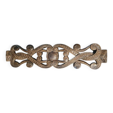 Poignée de porte brutaliste vintage en aluminium 84 cm années 1970 XXL Humberg