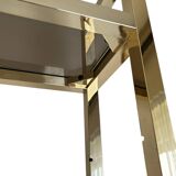 Brass and smoked glass shelf 1970s