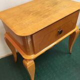 Bedside cabinet 60s light wood