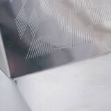 Stainless steel tray, Italian design, 1970s, made in Italy