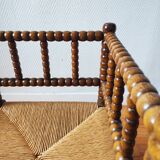 Paire de chaises anciennes bois tourné bobine