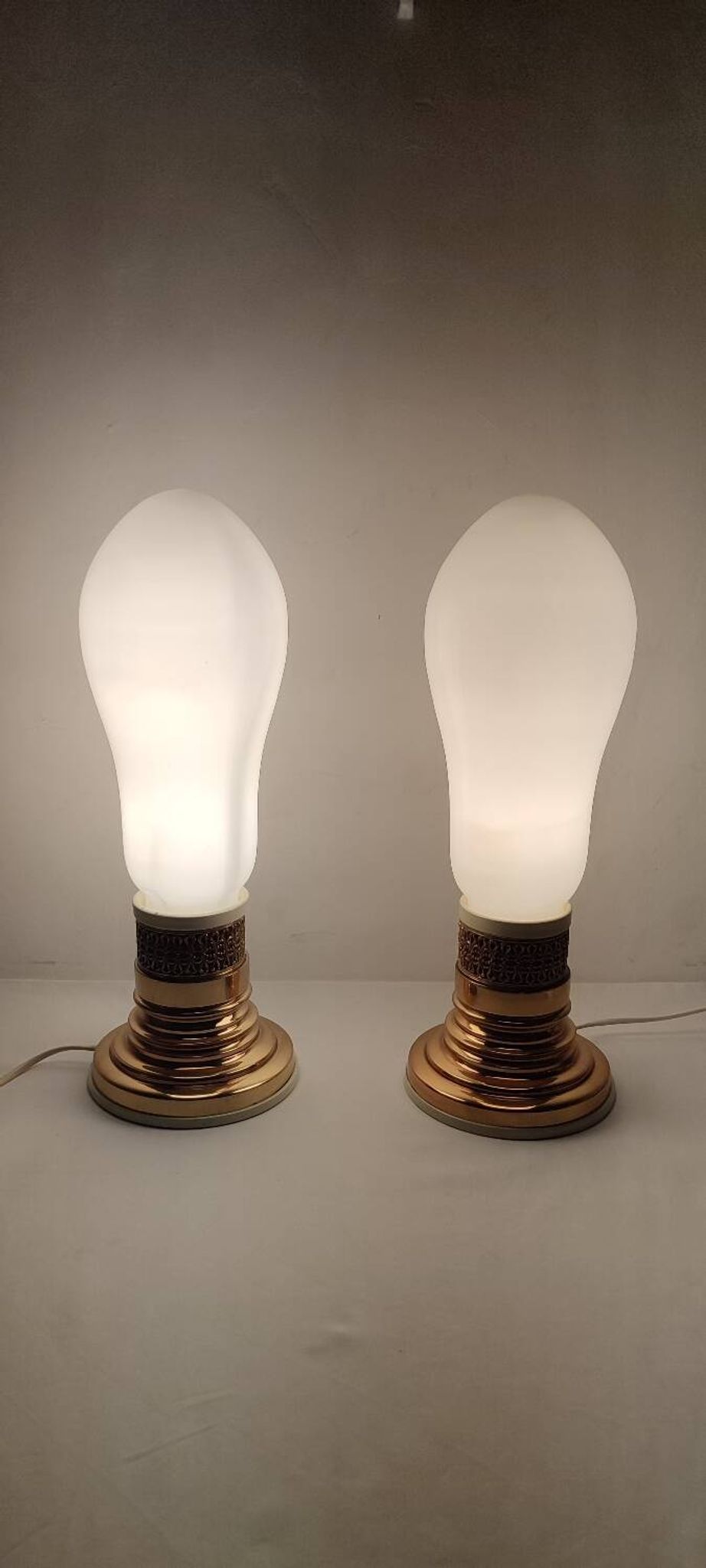 Paire de lampes de table. Espagne, années 1960.