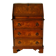 20th-century walnut slant-front secretary