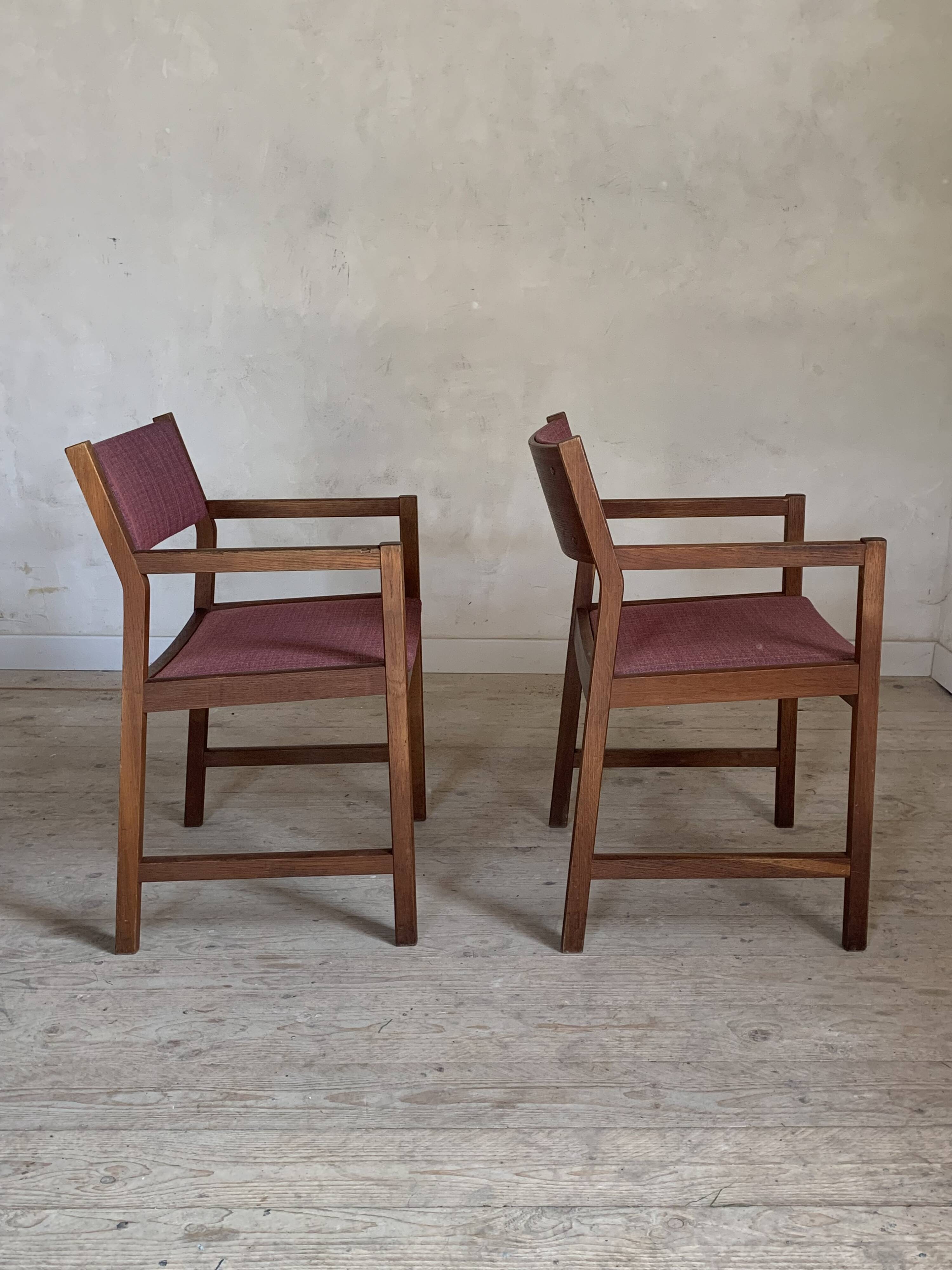 Fauteuils vintage danois de Borge Mogenson