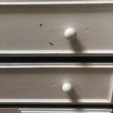 Painted wood chest of drawers