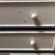 Painted wood chest of drawers
