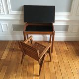 Set of folding desk and children's chair