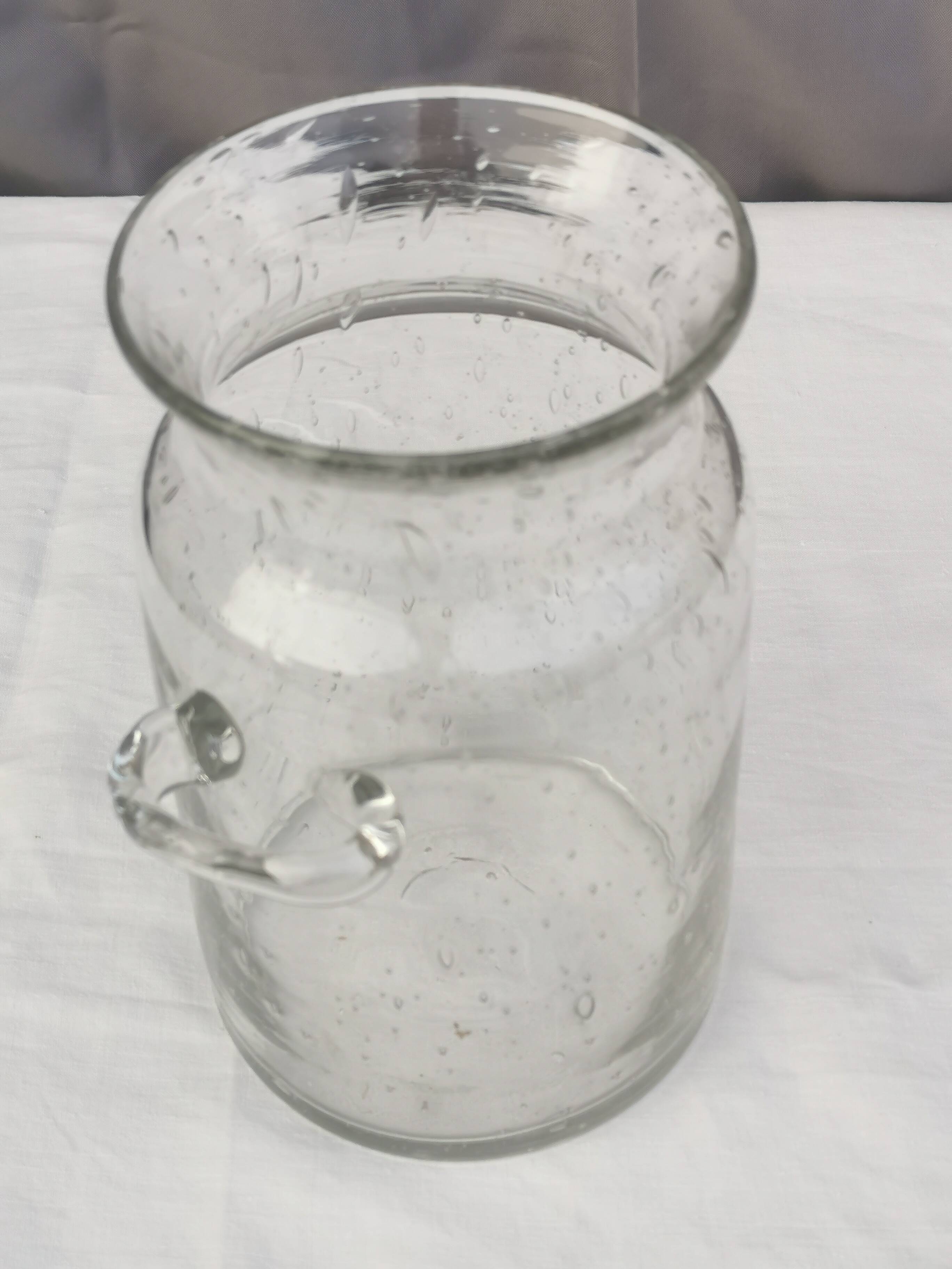 ANCIENT “BLOWN GLASS” POT 19th