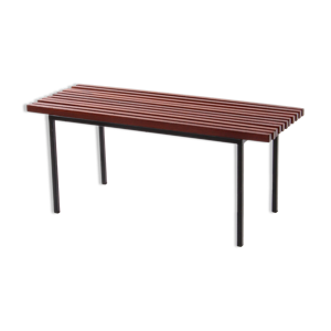 Banc en bois vintage, années 1960