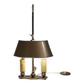 silver hot water bottle lamp