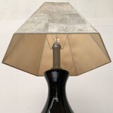 Floor or table lamp in German glass and synthetic cork in M Design style by Ingo Maurer, 1960s.