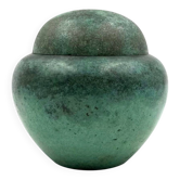 Art Deco green vase / potiche Ikora series, Paul Haustein, WMF Germany ca.